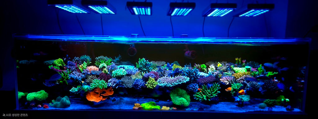 279-US Gallon SPS Reef Aquarium Powered by Orphek Natura iCon LED Lighting