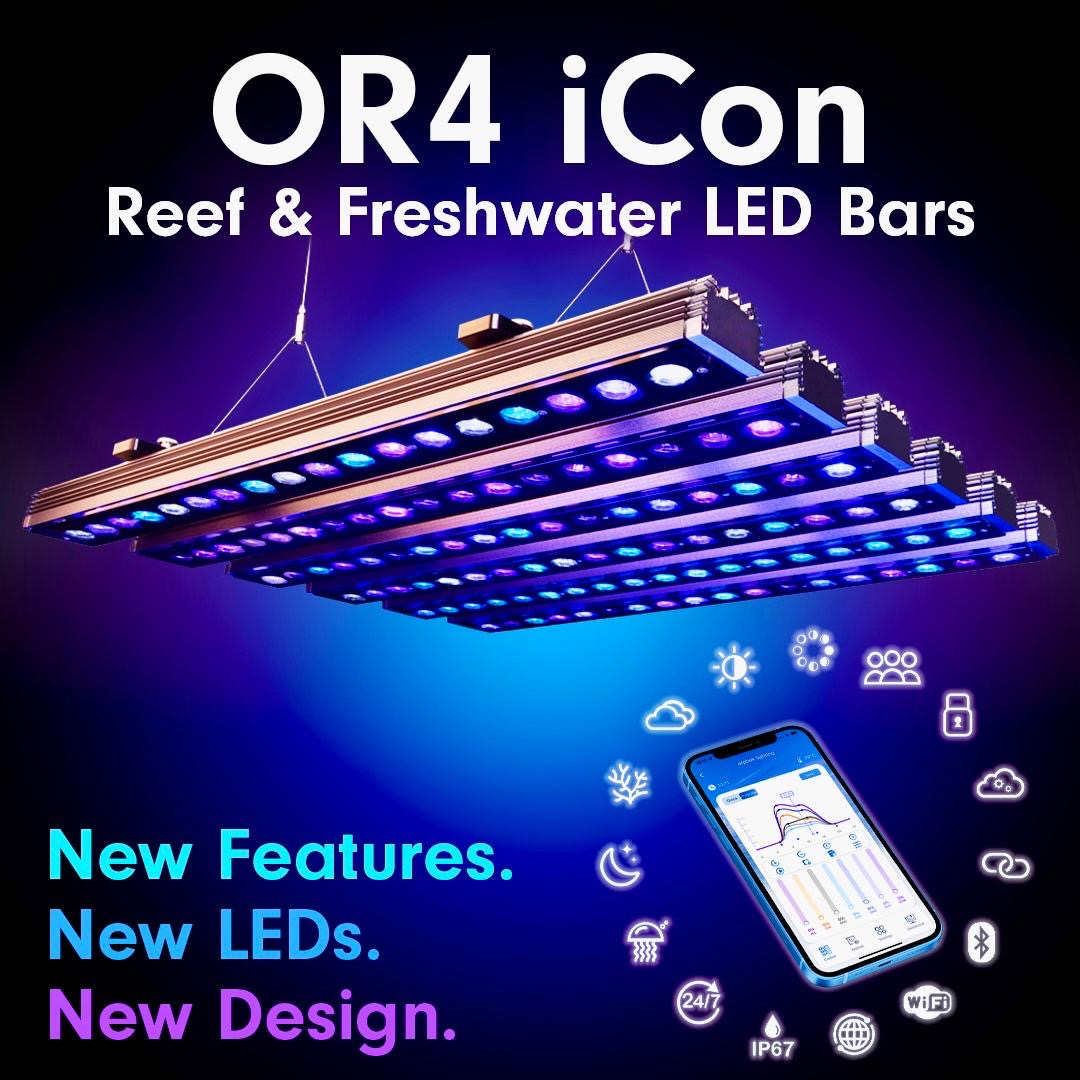 The Revolutionary OR4 iCon Sun & Moon Sync Reef & Freshwater Aquarium LED Bars - Product launch