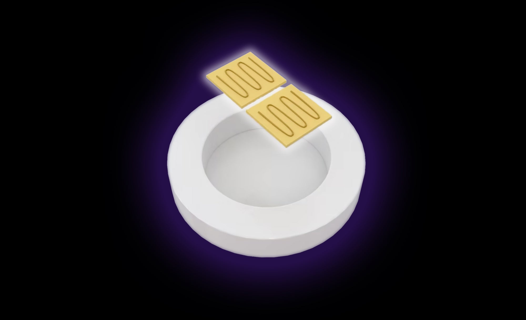 lens capsule with 2 lens representing dual chip 5w