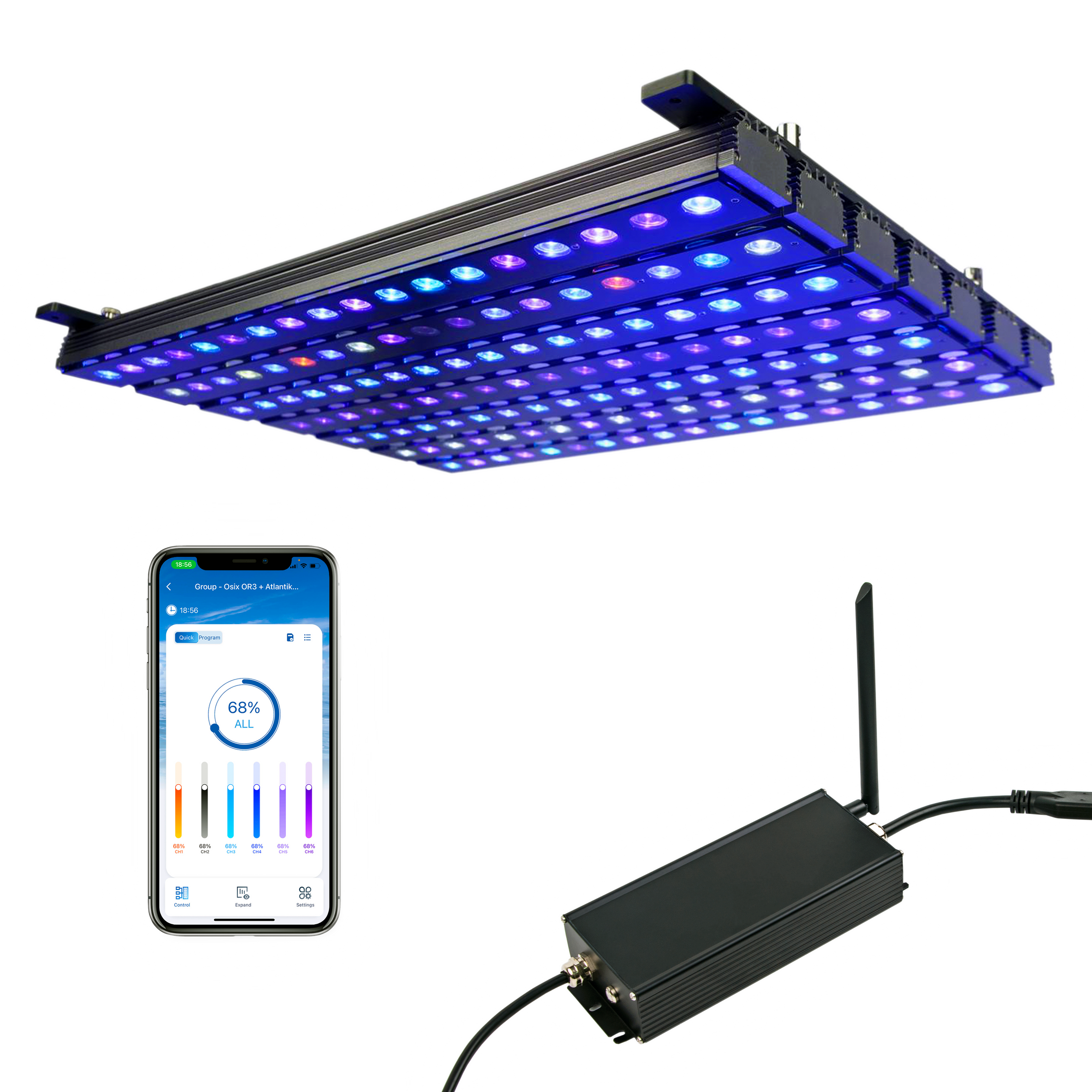 Osix iCon-Contrôleur WiFi intelligent pour barres LED OR